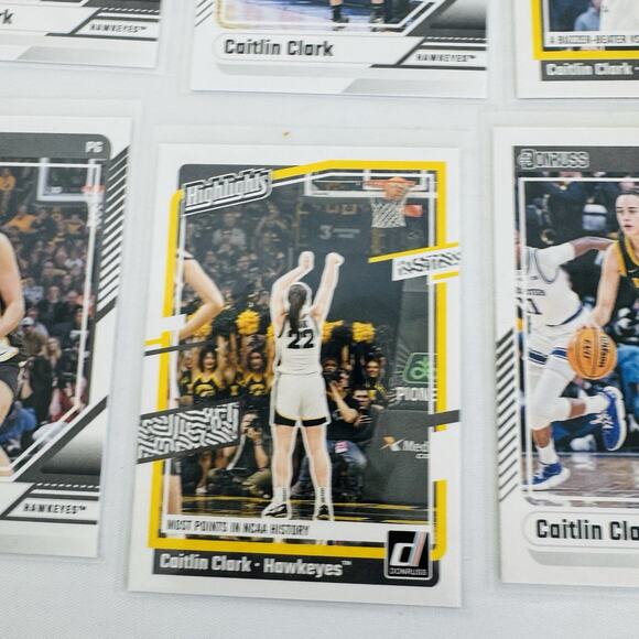 6x 2024 Caitlin Clark Collection Donruss Iowa Hawkeyes Highlights - Picture 7 of 9
